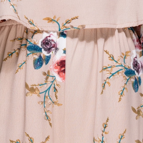 Floral Print Strapless Jumpsuit - Picture 9 of 10